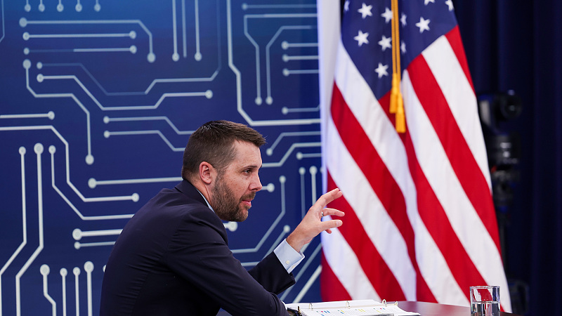 The U.S. National Economic Council Director Brian Deese speaks during a virtual meeting at the White House, Washington, D.C., U.S., July 25, 2022. /CFP
