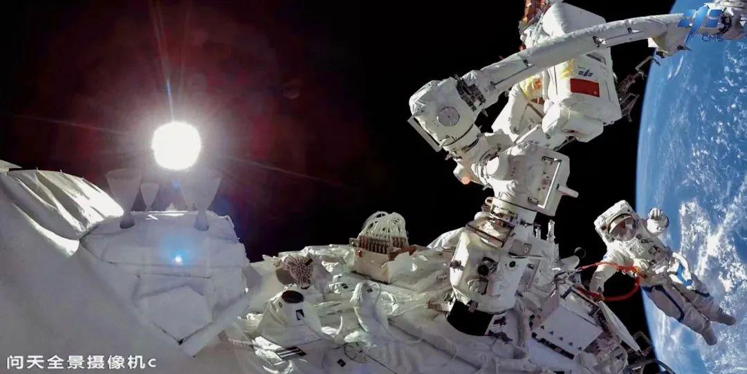 China's space station: Stunning photos taken during taikonauts' spacewalk