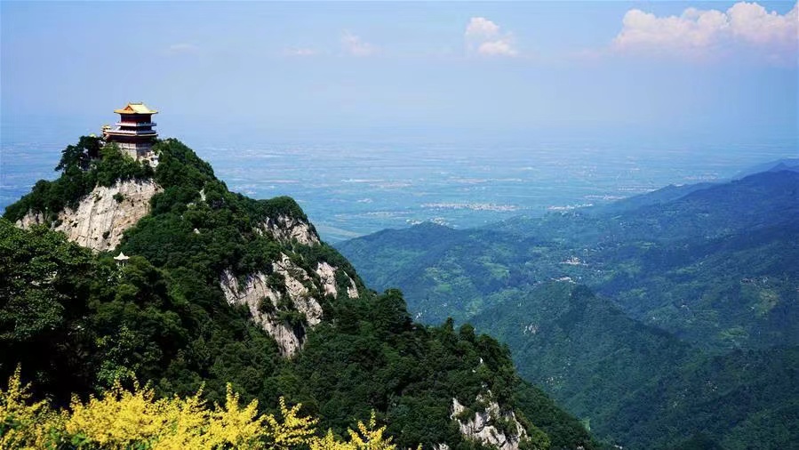 Live: An aerial view of South Wutai Mountain in NW China's Shaanxi Province – Ep. 3