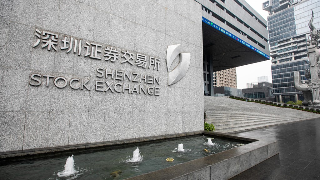 A sign of the Shenzhen stock exchange in south China's Guangdong Province, November 27, 2018. /CFP
