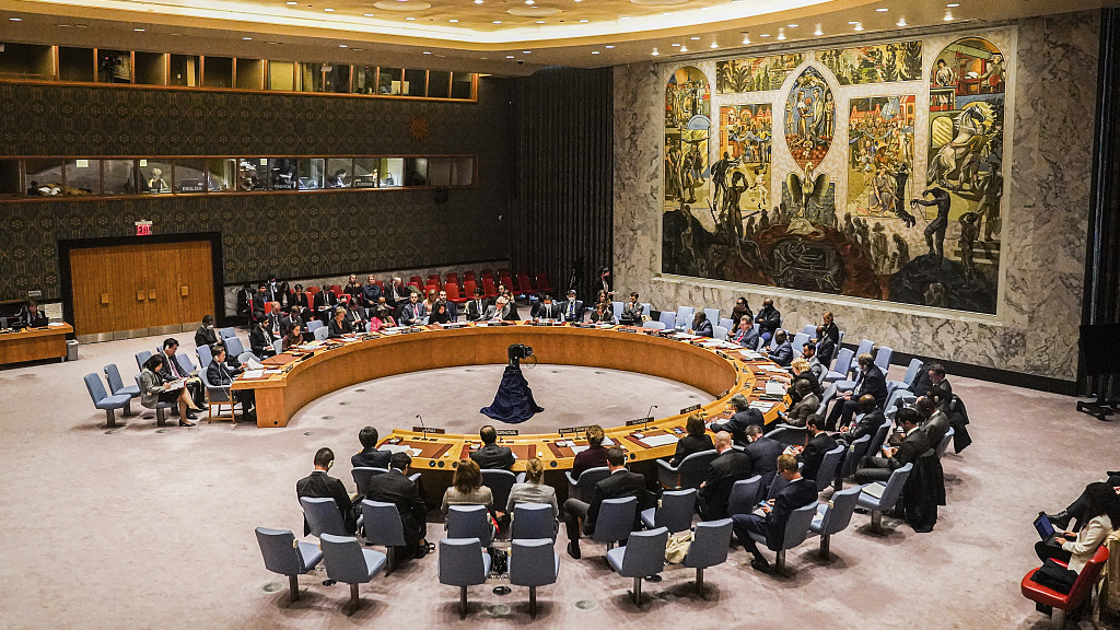 The United Nations Security Council discusses the Korean Peninsula situation at the UN headquarters in New York, the U.S., October 5, 2022. /CFP