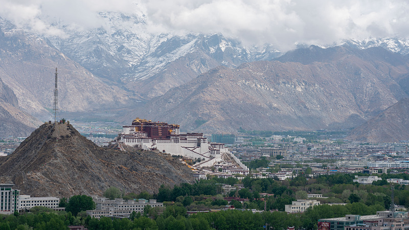 An overview of Lhasa, the capital city of Tibet Autonomous Region, China, April 17, 2022. /CFP 