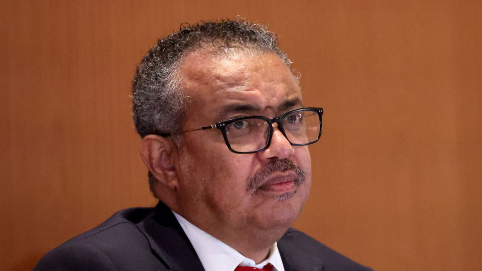 Dr. Tedros Adhanom Ghebreyesus, director-general of the World Health Organization (WHO), attends the 75th World Health Assembly at the United Nations in Geneva, Switzerland, May 22, 2022. /Reuters