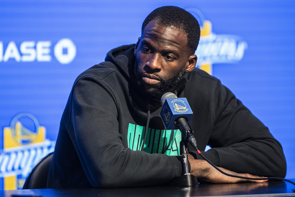Draymond Green of the Golden State Warriors attends a press conference in San Francisco, California, October 13, 2022. /CFP