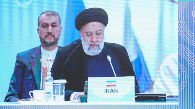 Iranian President Ebrahim Raisi addresses the Conference on Interaction and Confidence Building Measures in Asia in Astana, Kazakhstan, October 13, 2022. /CFP