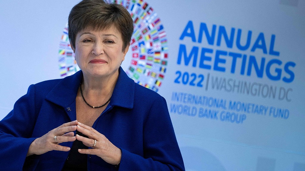 Kristalina Georgieva, Managing Director of the International Monetary Fund (IMF), listens during the annual meetings of the International Monetary Fund and the World Bank, at the IMF headquarters in Washington, D.C., U.S., October 12, 2022. /CFP