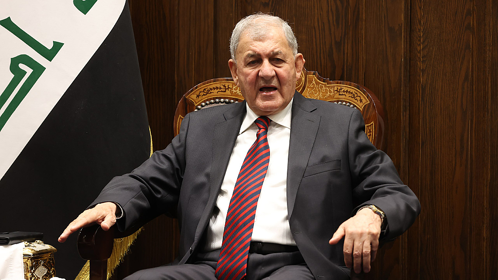 Iraq's new president Abdul Latif Rashid in Baghdad, Iraq, October 13, 2022. /CFP