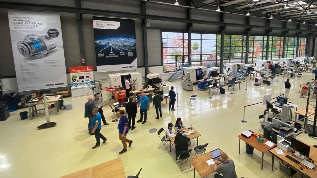 A view of the CNC turning and CNC milling competition site at the WorldSkills Competition 2022 Special Edition held from October 10 to 15 in Leonberg, Germany. /China Media Group