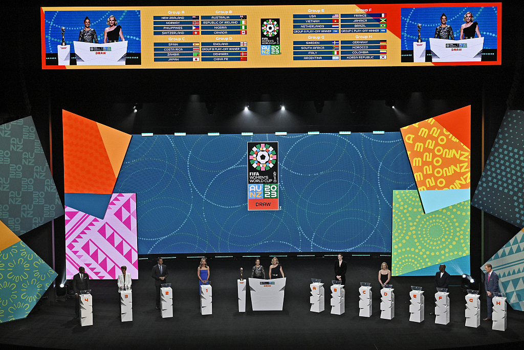 The 2023 FIFA Women's World Cup draw in Auckland, New Zealand, October 22, 2022. /CFP