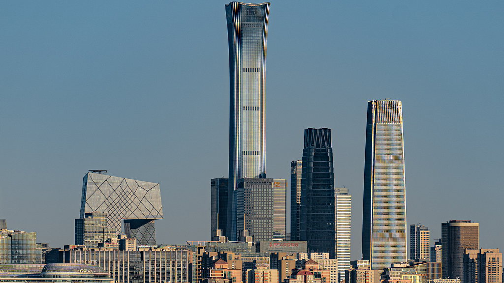 The skyline of Beijing's central business district, Beijing, China, October 16, 2022. /CFP