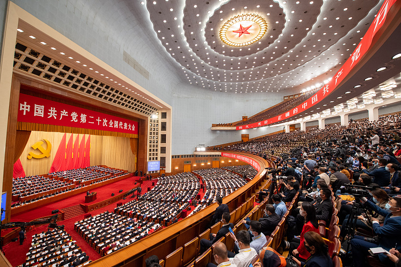 The 20th CPC National Congress opens at the Great Hall of the People in Beijing, capital of China, October 16, 2022. /CFP