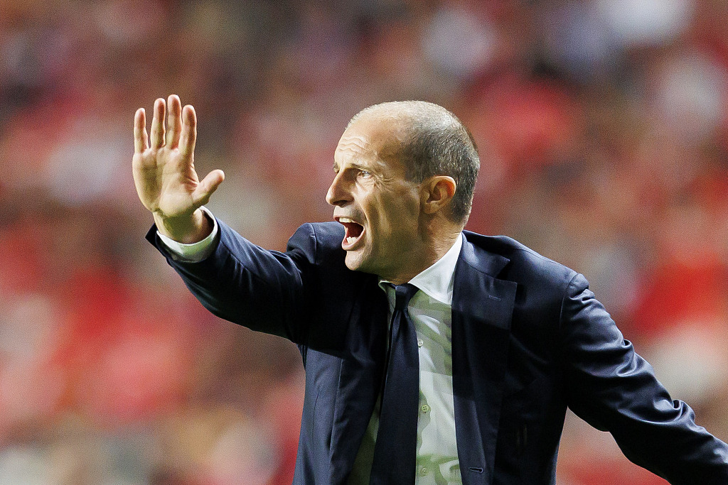 Juventus coach Massimiliano Allegri during their Champions League clash with Benfica at Estadio da Luz in Lisbon, Portugal, October 25, 2022. /CFP