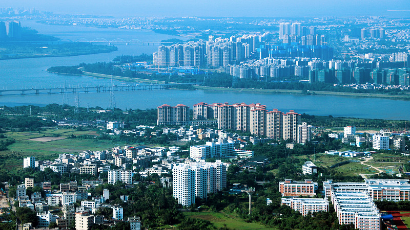 Aerial view of Haikou, south China's Hainan Province, October 12, 2022. /CFP