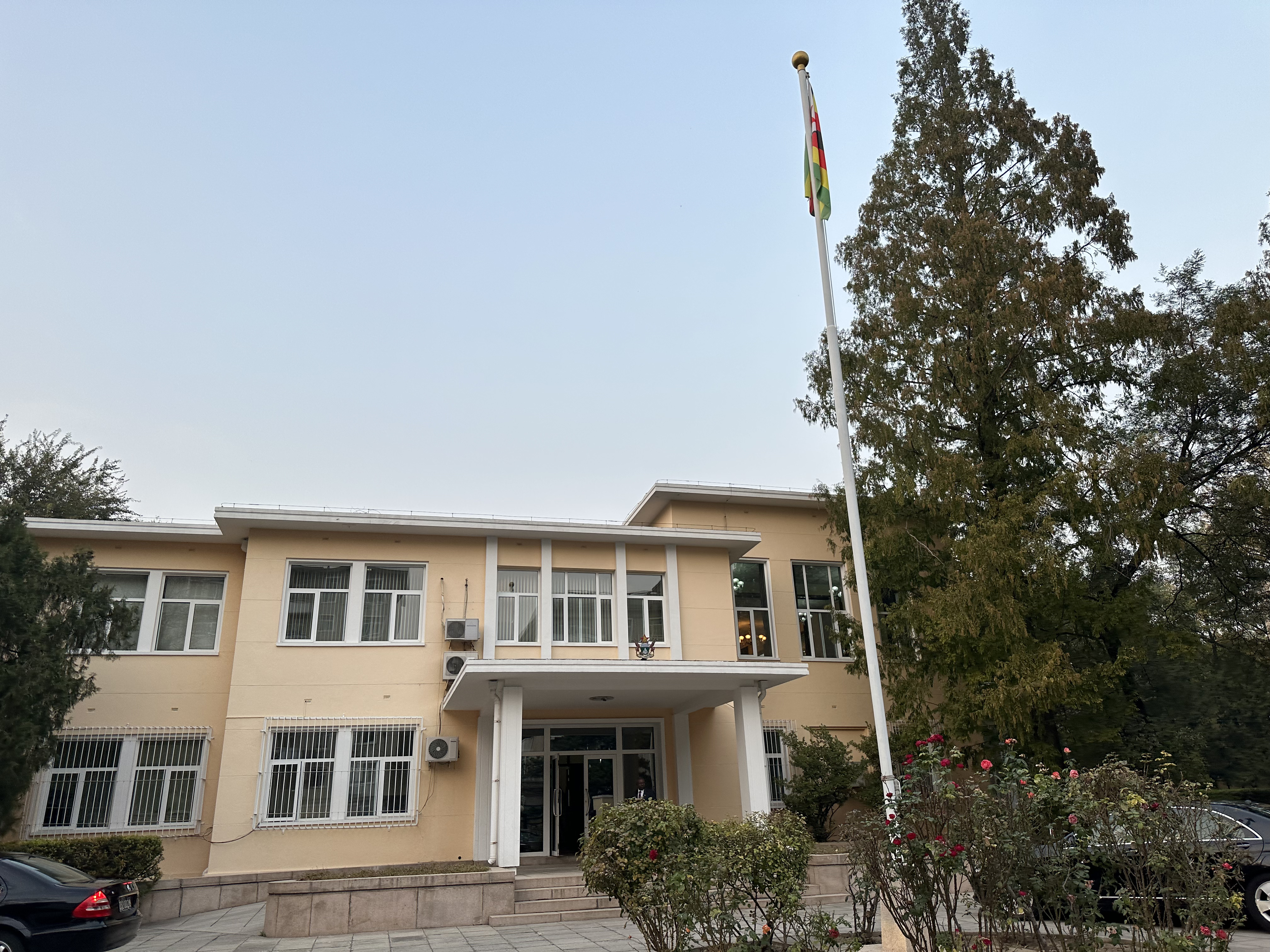 A view of the Embassy of Zimbabwe in Beijing, China, October 25, 2022. /CGTN
