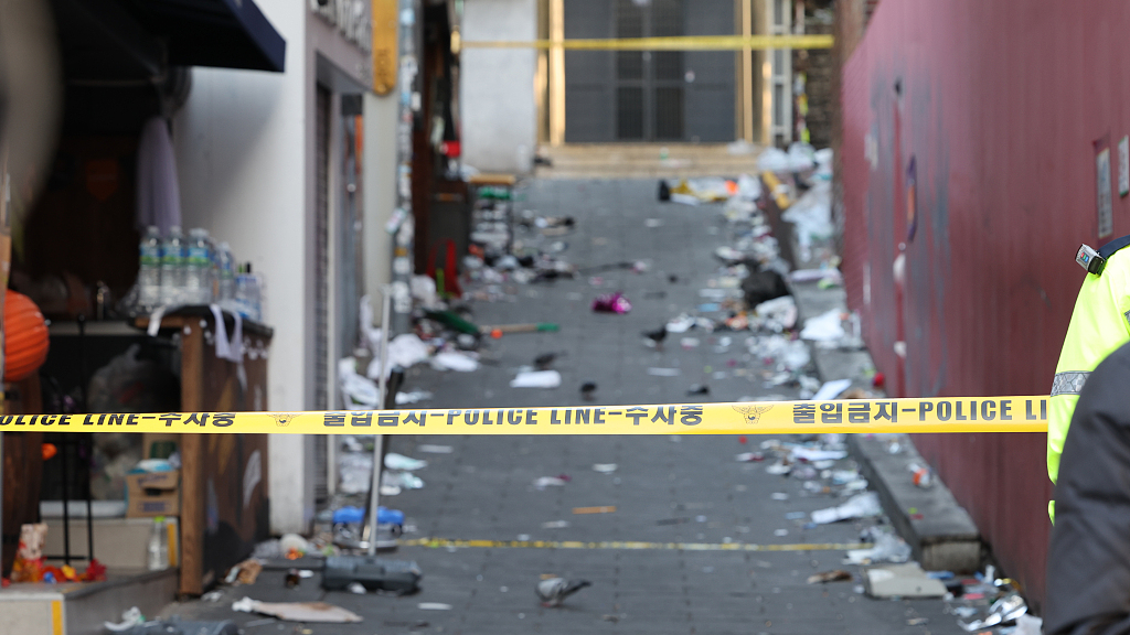 Live: Scene of deadly stampede in Seoul