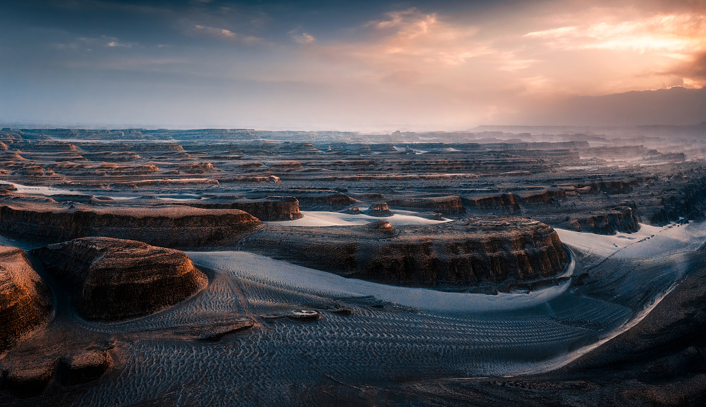 The town of Lenghu in northwest China's Qinghai Province is one of the best places in China to observe the universe. /VCG