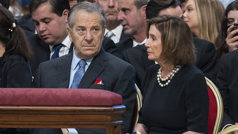 U.S. House Speaker, Nancy Pelosi, with her husband Paul Pelosi, attends a Holy Mass for the Solemnity of Saints Peter and Paul leads by Pope Francis in St. Peter's Basilica, Vatican, June 29, 2022 /CFP