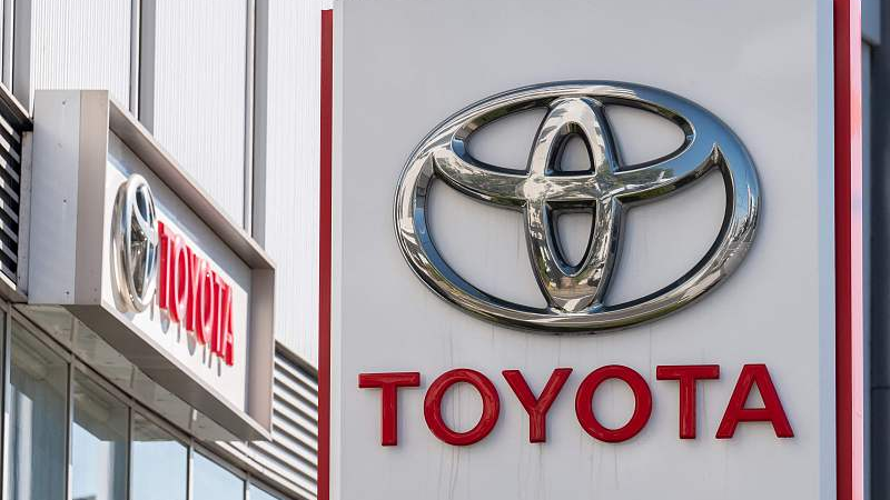 The logo of Toyota Motor displayed at a car showroom in Tokyo, October 31, 2022. /CFP 