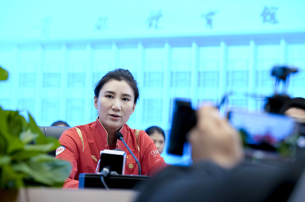 Zhang Jing attends a press conference in Beijing, China, September 26, 2022. /CFP