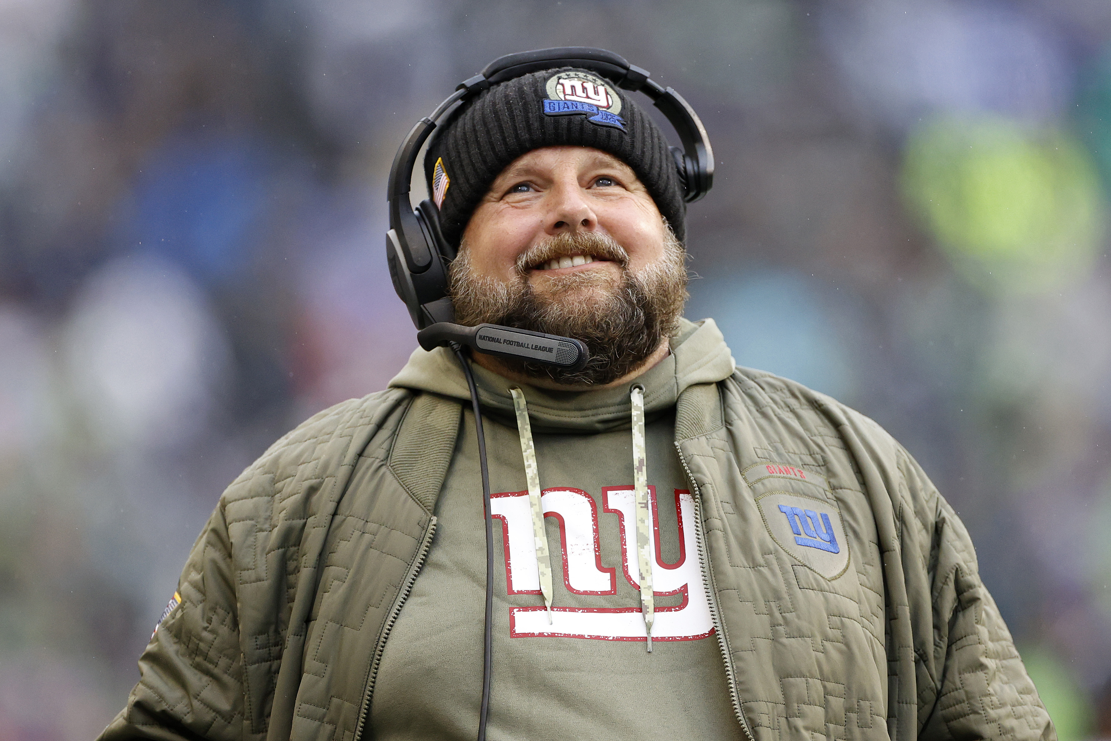 Brian Daboll, head coach of the New York Giants, looks on during the game against the Seattle Seahawks at Lumen Field in Seattle, Washington, October 30, 2022. /CFP 