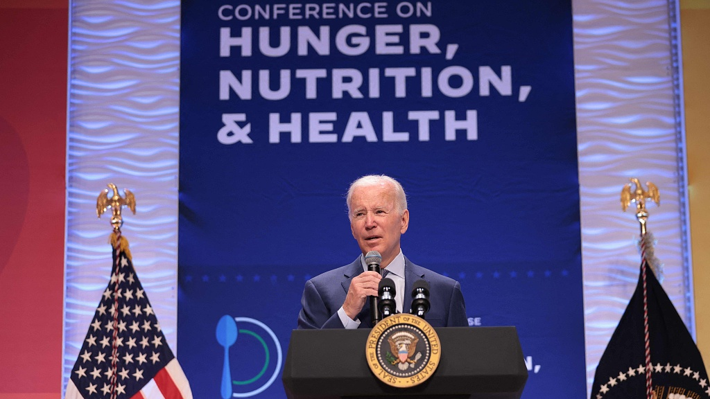 U.S. President Joe Biden speaks during the White House Conference on Hunger, Nutrition and Health at the Ronald Reagan Building in Washington, D.C., U.S., September 28, 2022. /CFP