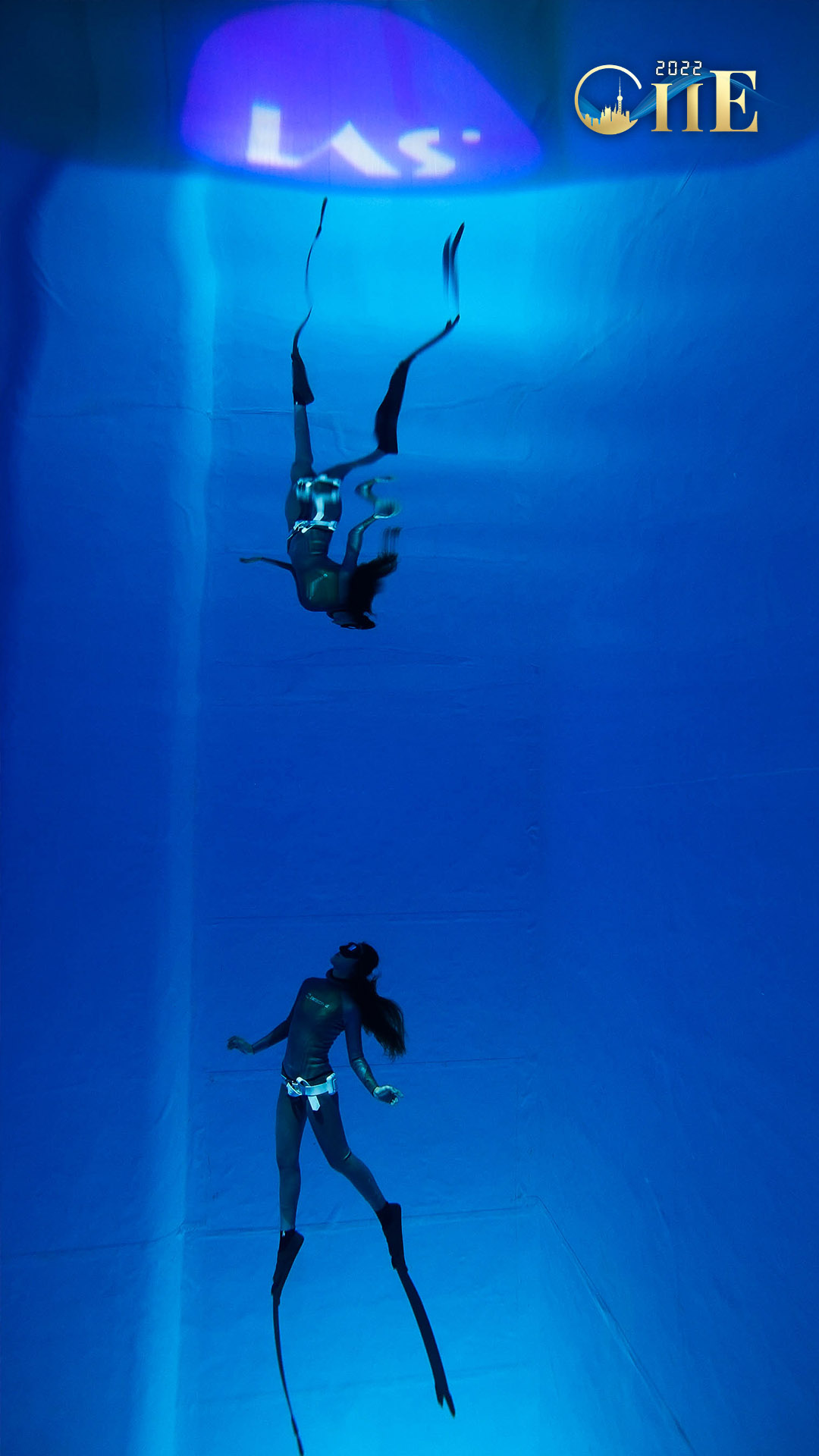 Indoor diving in Shanghai, China, November 6, 2022. 