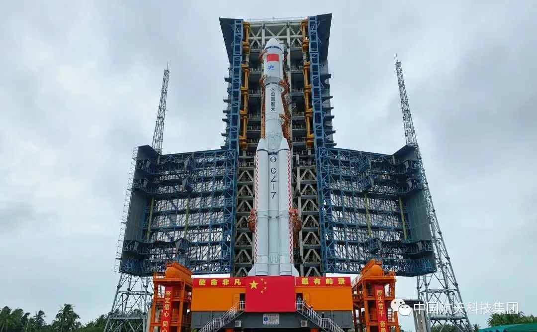 Estación espacial de China: la nave de carga Tianzhou-5 se traslada a la plataforma de lanzamiento