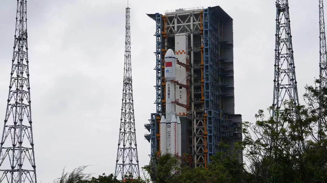 Live: Have A Look At Tianzhou-5 Cargo Spacecraft At The Launch Site - CGTN