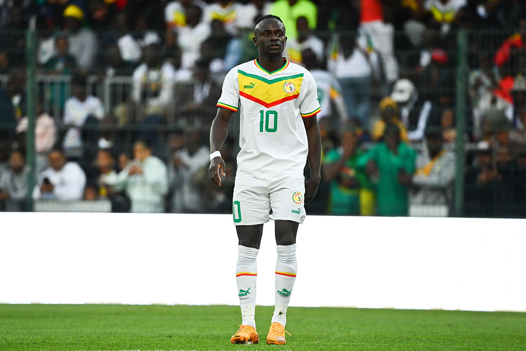 Sadio Mane of Senegal during their international friendly clash with Bolivia in Orleans, France, September 24, 2022. /CFP