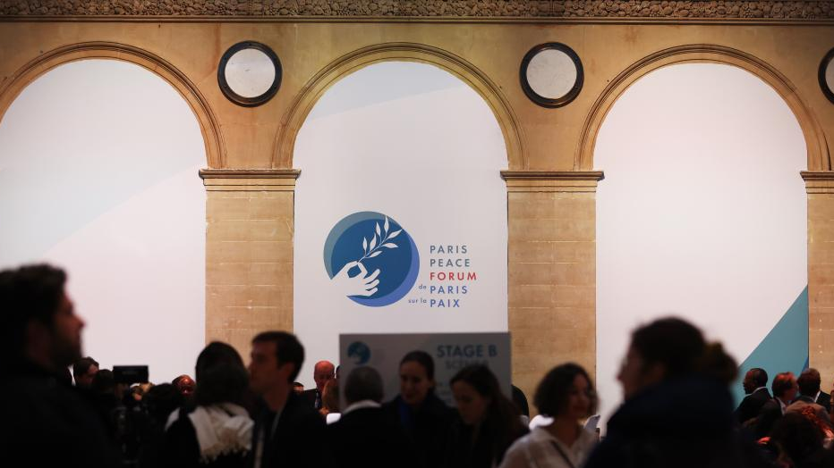 Participants attend the fifth Paris Peace Forum at the Palais Brongniart in Paris, France, November 11, 2022. /Xinhua