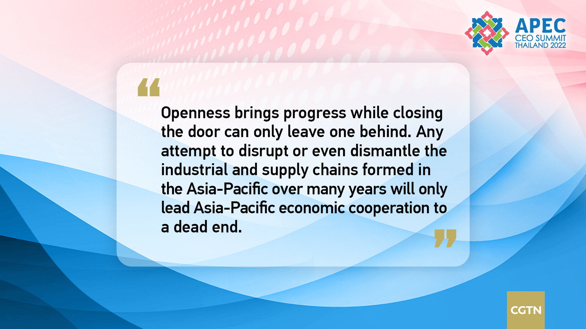 Key quotes from Xi Jinping's speech at APEC CEO Summit