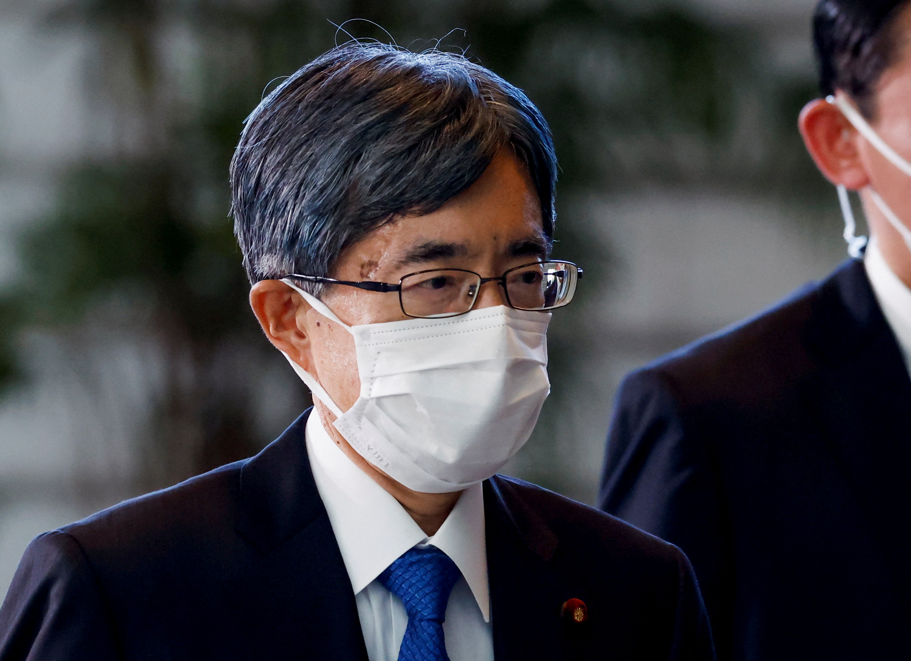 Minoru Terada arrives at Prime Minister Fumio Kishida's official residence in Tokyo, Japan August 10, 2022. /Reuters