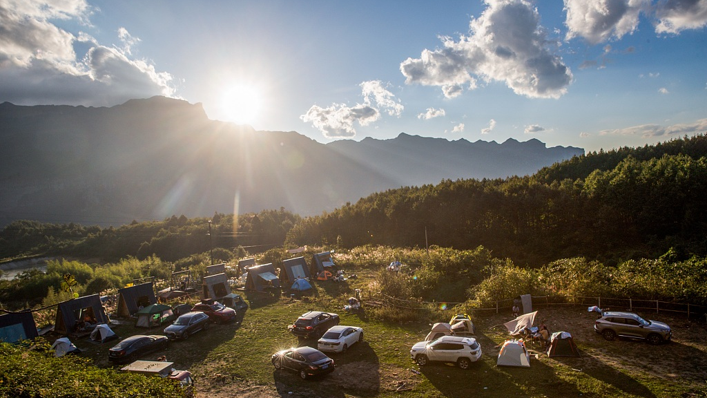 A campsite in southwest China's Chongqing Municipality, October 2, 2022. /CFP