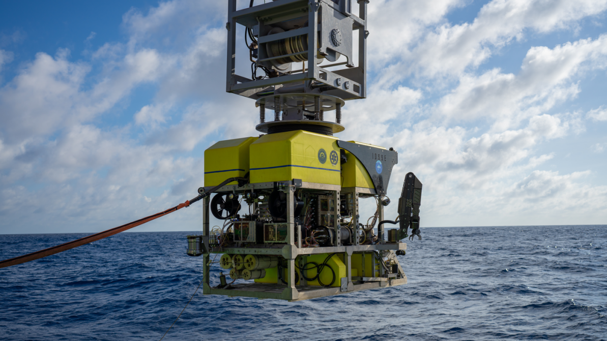The remotely operated underwater vehicle, together with the Chinese scientific research vessel Exploration-2, completed a 4,308-meters sea trial in the South China Sea from November 7 to 19, 2022. /IDSSE