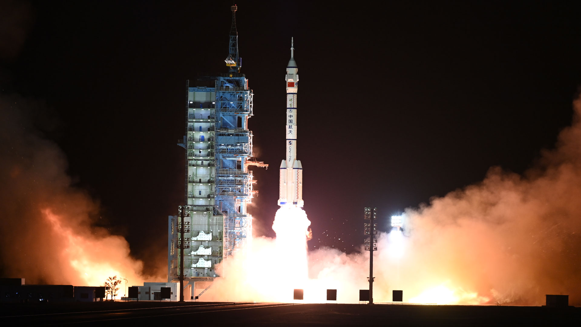 The launch of China's Shenzhou-15 mission. /Wang Jiangbo