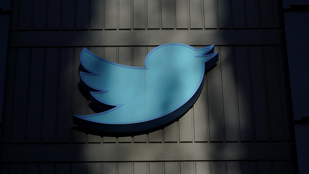 A sign at Twitter headquarters is shown in San Francisco, United States, November 18, 2022. /CFP