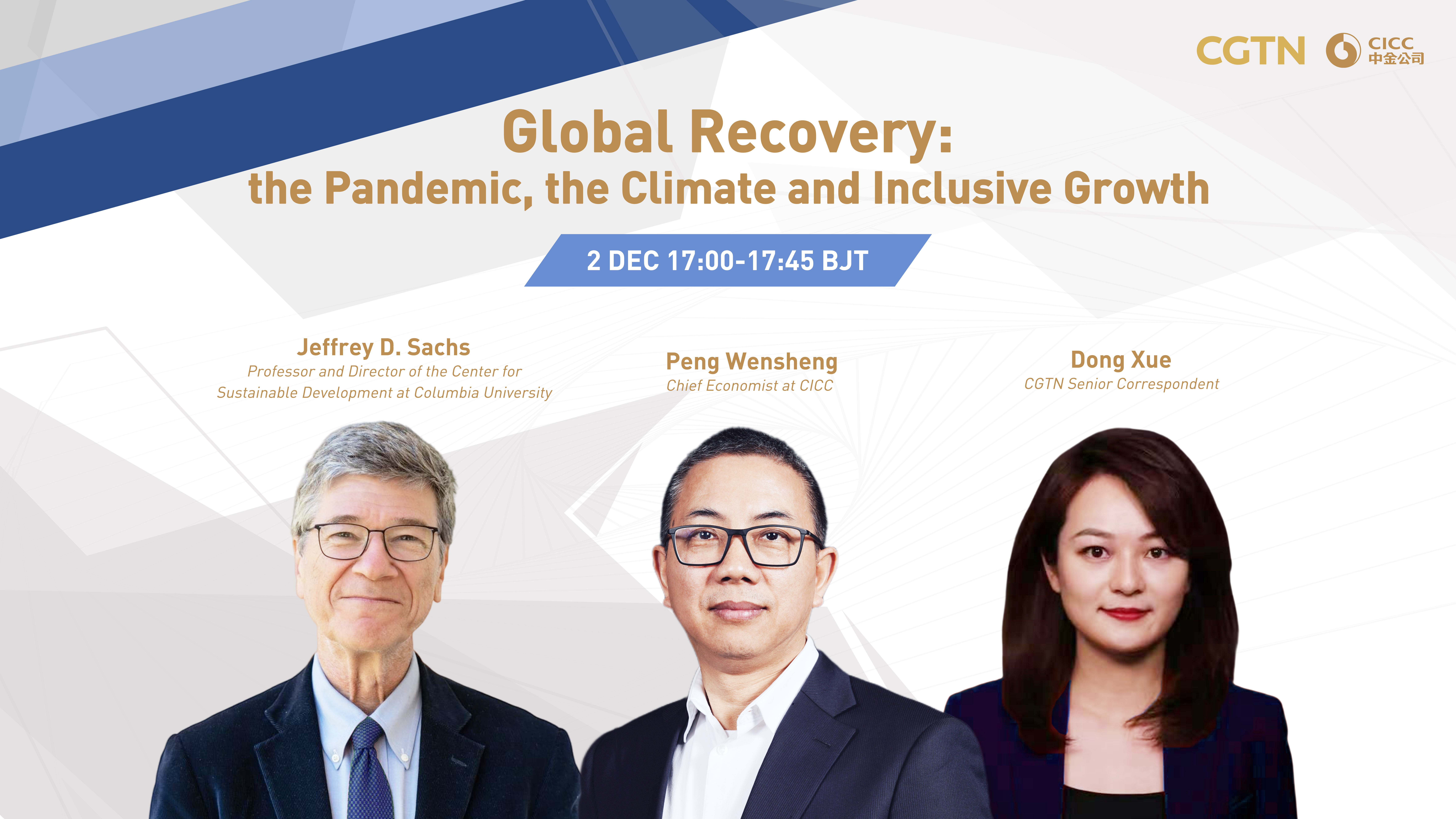 Live: Global recovery – the pandemic, climate and inclusive growth