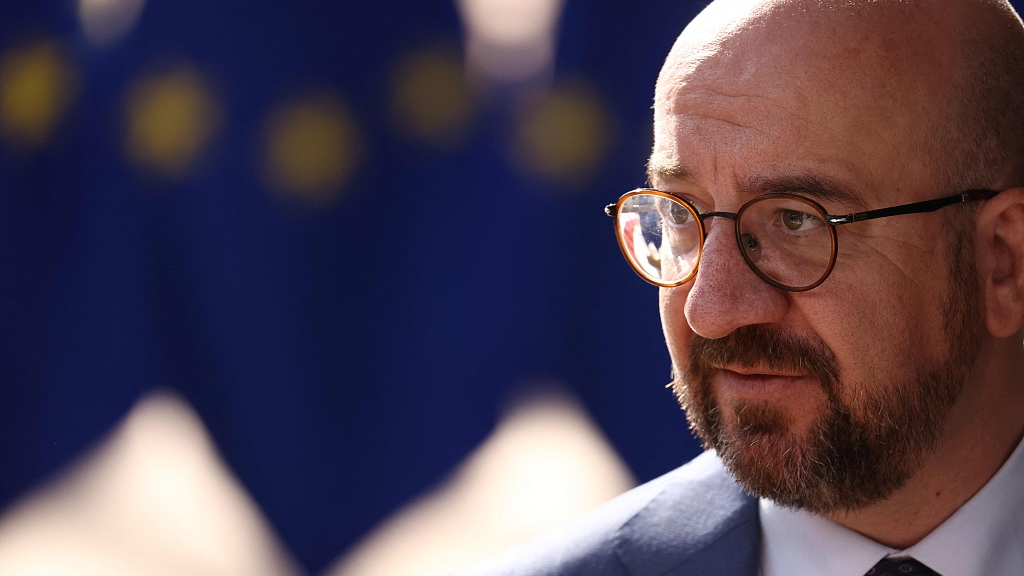 European Council President Charles Michel arrives prior to a meeting in Brussels, Belgium, June 23, 2022. /CFP