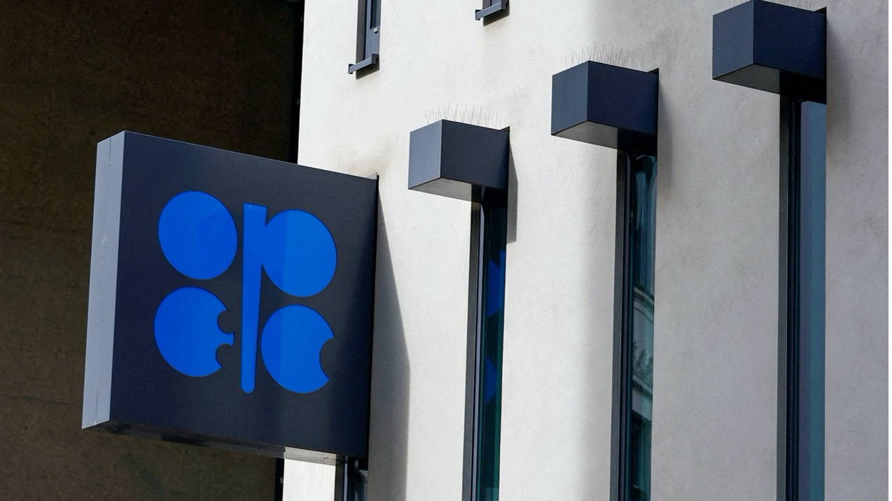 An OPEC sign is seen on the day of OPEC+ meeting in Vienna, Austria. /Reuters