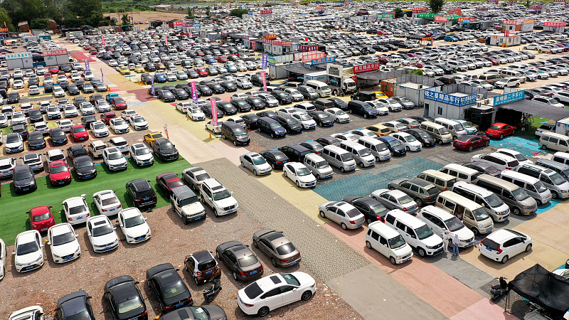 Second-hand cars at a car market in Zhengzhou, Henan Province, China, August 25, 2021. /CFP 