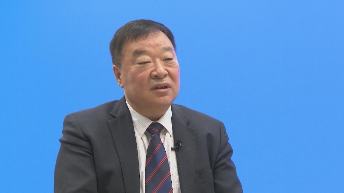 Liang Wannian, head of the COVID-19 response expert council at China's National Health Commission, during an interview with CMG. /CCTV Plus