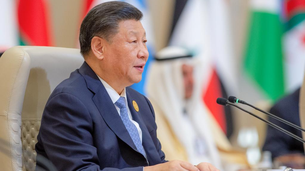 Chinese President Xi Jinping attends the first China-Arab States Summit and delivers a keynote speech in Riyadh, Saudi Arabia, December 9, 2022. /Xinhua