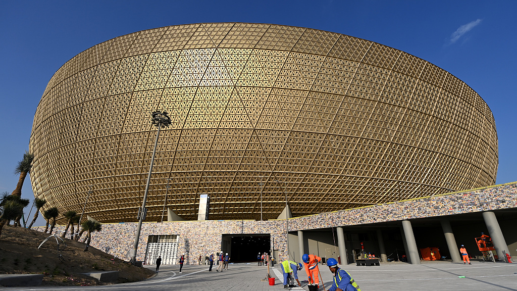 The Lusail Stadium, the main venue for the FIFA World Cup Qatar 2022, in Lusail, Qatar. /CFP