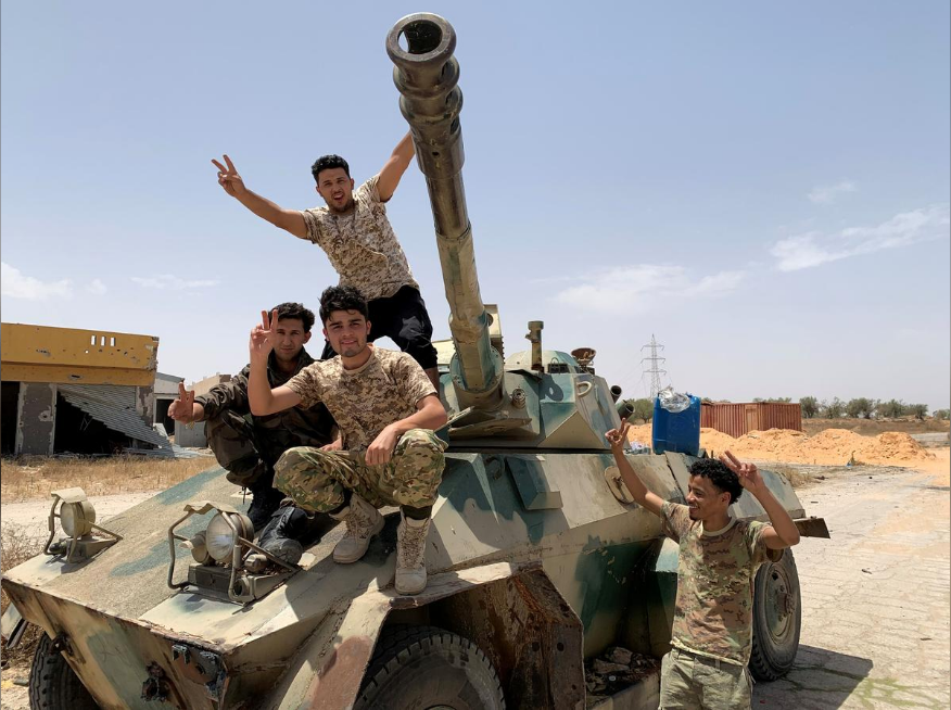 Fighters loyal to Libya's internationally recognized government regain control over the city, Tripoli, Libya, June 4, 2020. /Reuters