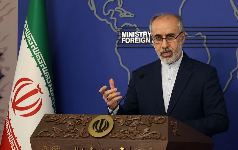 Iranian Foreign Ministry spokesman Nasser Kanani speaks during a press conference in the capital Tehran, December 5, 2022. /CFP