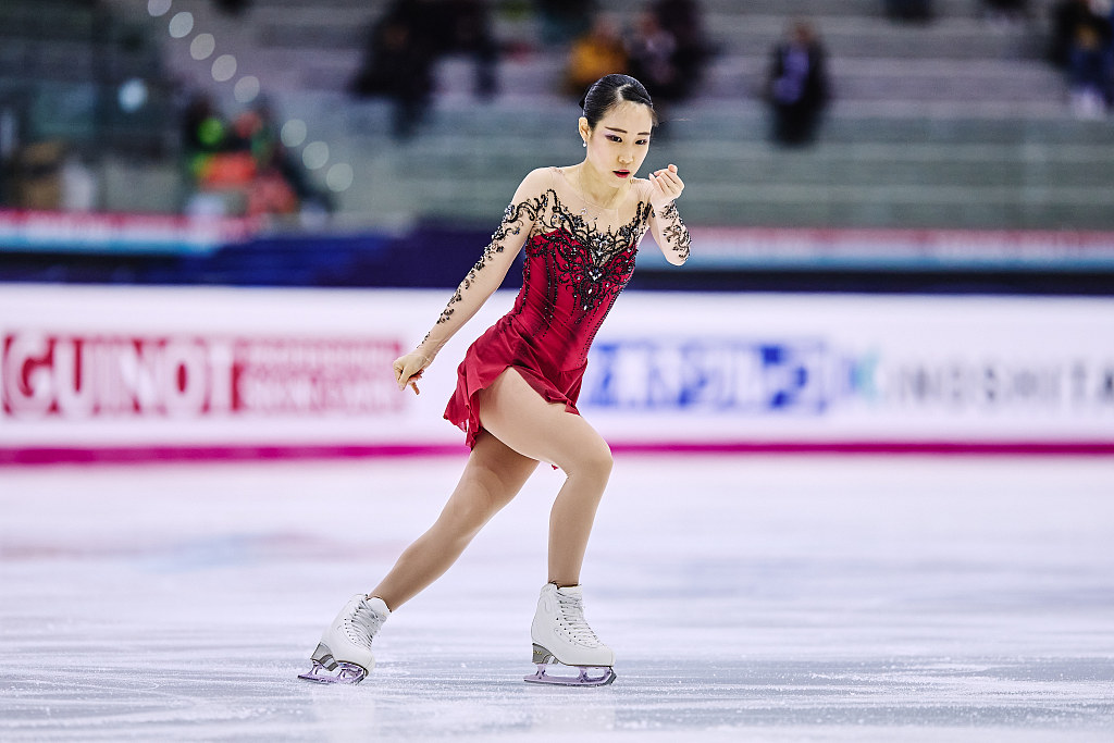 Gold medalist Mai Mihara of Japan competes in the women's free skating during the ISU Grand Prix of Figure Skating Final in Turin, Italy, December 10, 2022. /CFP