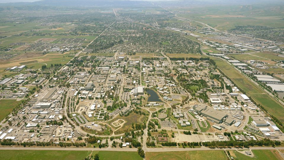 An aerial photo shows Lawrence Livermore National Laboratory in Livermore, California, U.S., July 5, 2011. /Reuters