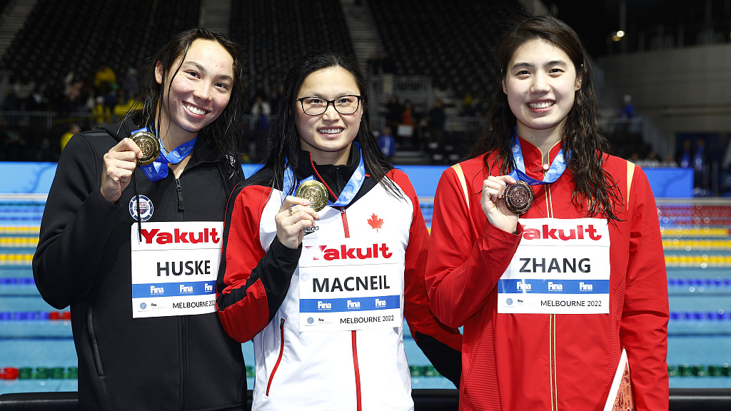 Zhang Yufei takes China's 1st medal at FINA short-course championships