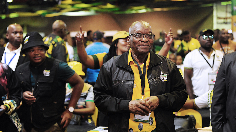 Jacob Zuma, South Africa's former president, on the opening day of the 55th national conference of the African National Congress party in Johannesburg, South Africa, December 16, 2022. /CFP