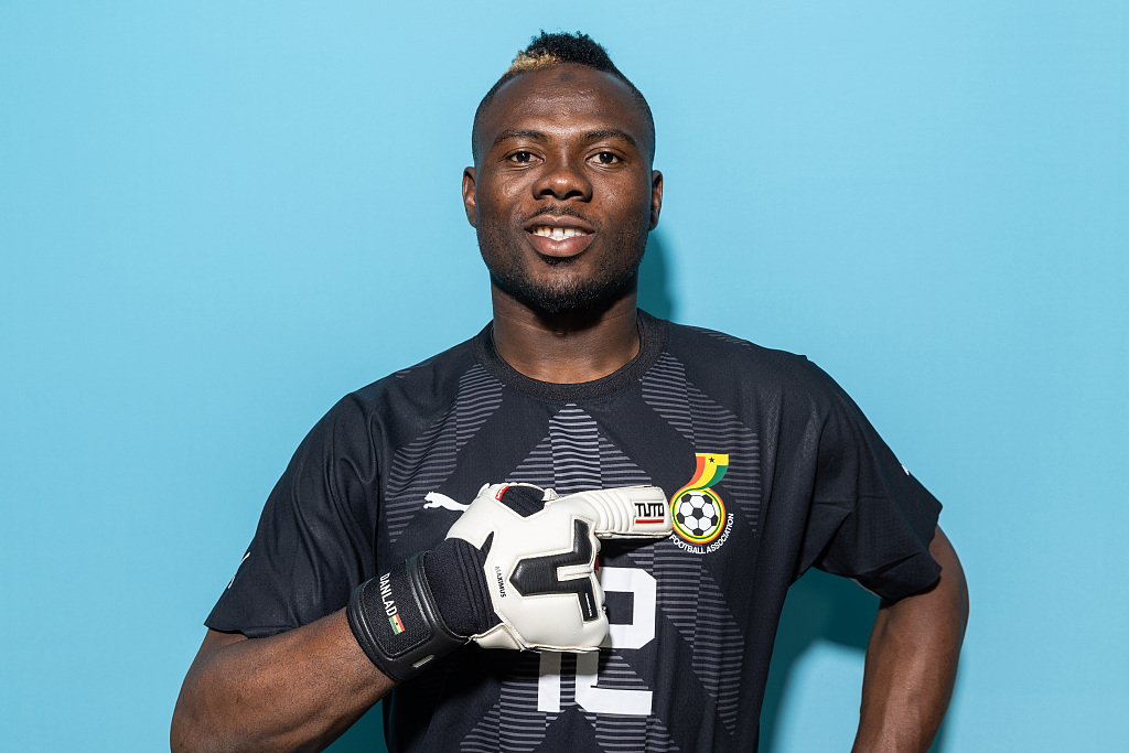 Ibrahim Danlad of Ghana poses during an official portrait-shooting session in Doha, Qatar, November 20, 2022. /CFP